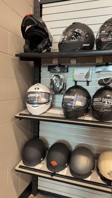 displaying motorcycle helmets garahe Aluminum Helmet Shelf Color:SUNSTONE 011823 7 Adventure Helmets to