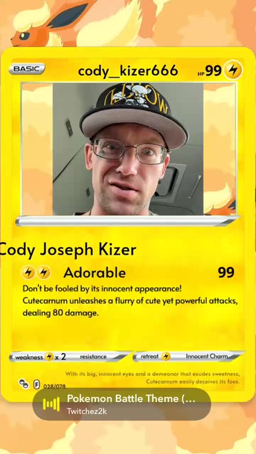 Cody Joseph Kizer's Pokmon Battle Theme Card