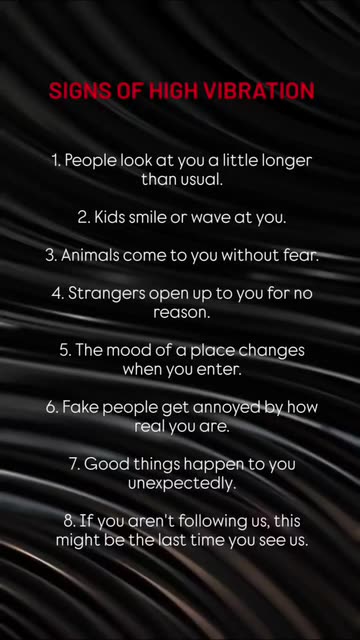 Signs Of High Vibrations Videos