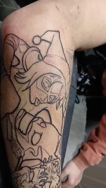 joker card tattoo sleeve Burnt Design  Tattoos Wizard Designs Joker Legpiece Tattoo: Heath Ledger