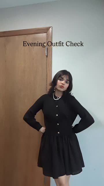 black dress red accessories Woman in black dress with red accessories stands confidently indoors  76282977 Stock Photo at Vecteezy