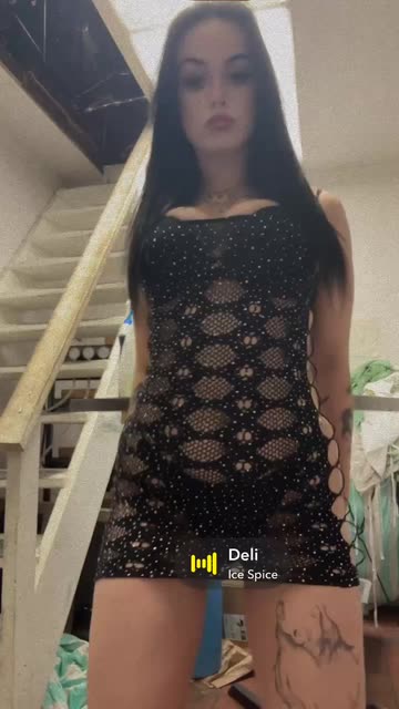 Cecilia Vine Dances in Sparkly Black Dress
