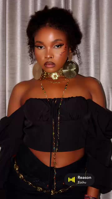 Zuchu's Stunning Black Outfit & Gold Accessories Look | Video by