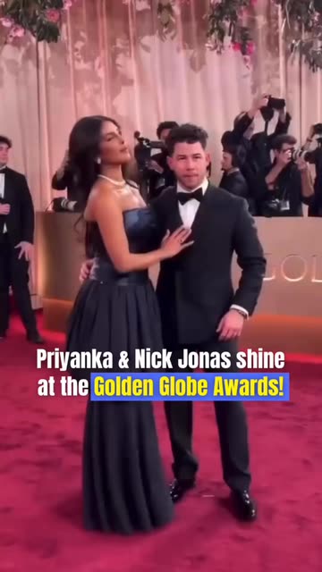 Priyanka Chopra and Nick Jonas spotted at the Golden Globes