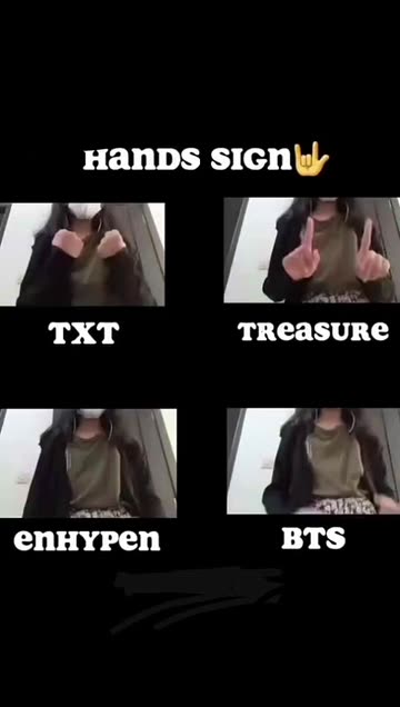 Bts Hand Sign개 동영상