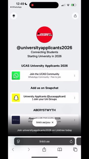 University Applicants 2026
